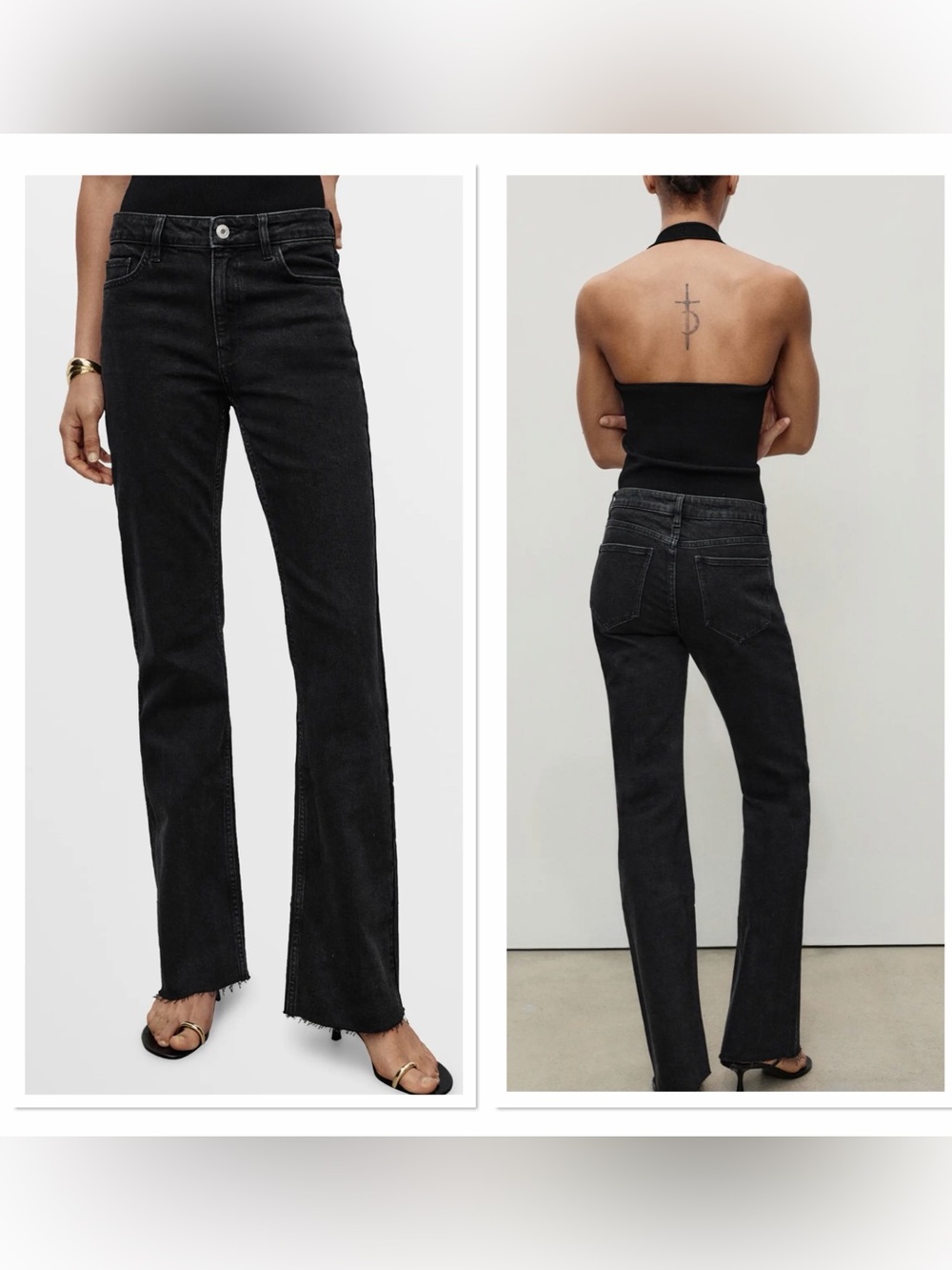 MNG  Black Flare Jeans NWT